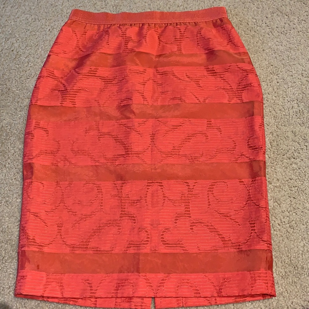 Ann Taylor Peach Skirt